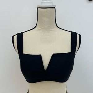 NWT Aerie V Bandeau Bikini Top Size L